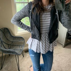 CROP BLACK DENIM JACKET 🖤